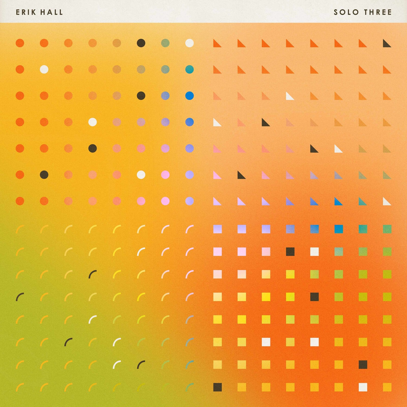 Erik Hall, SOLO THREE, CD