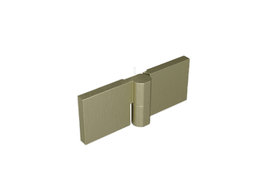 MEXEN - LUNAR pánt pravý /2 kusy/, zlatá kartáčovaná 830-05-55-P