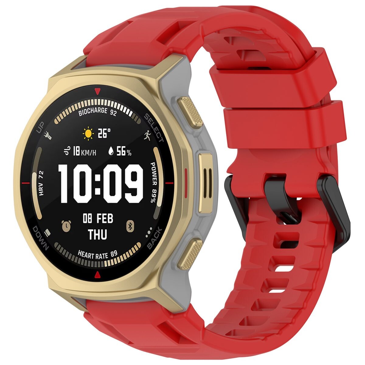 eses Silikónový remienok pre Xiaomi Amazfit T-Rex 3 Pro 44mm - Červený