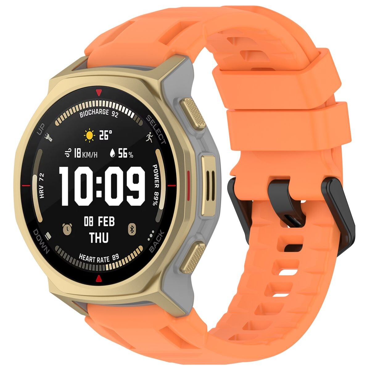 eses Silikónový remienok pre Xiaomi Amazfit T-Rex 3 Pro 44mm - Oranžový