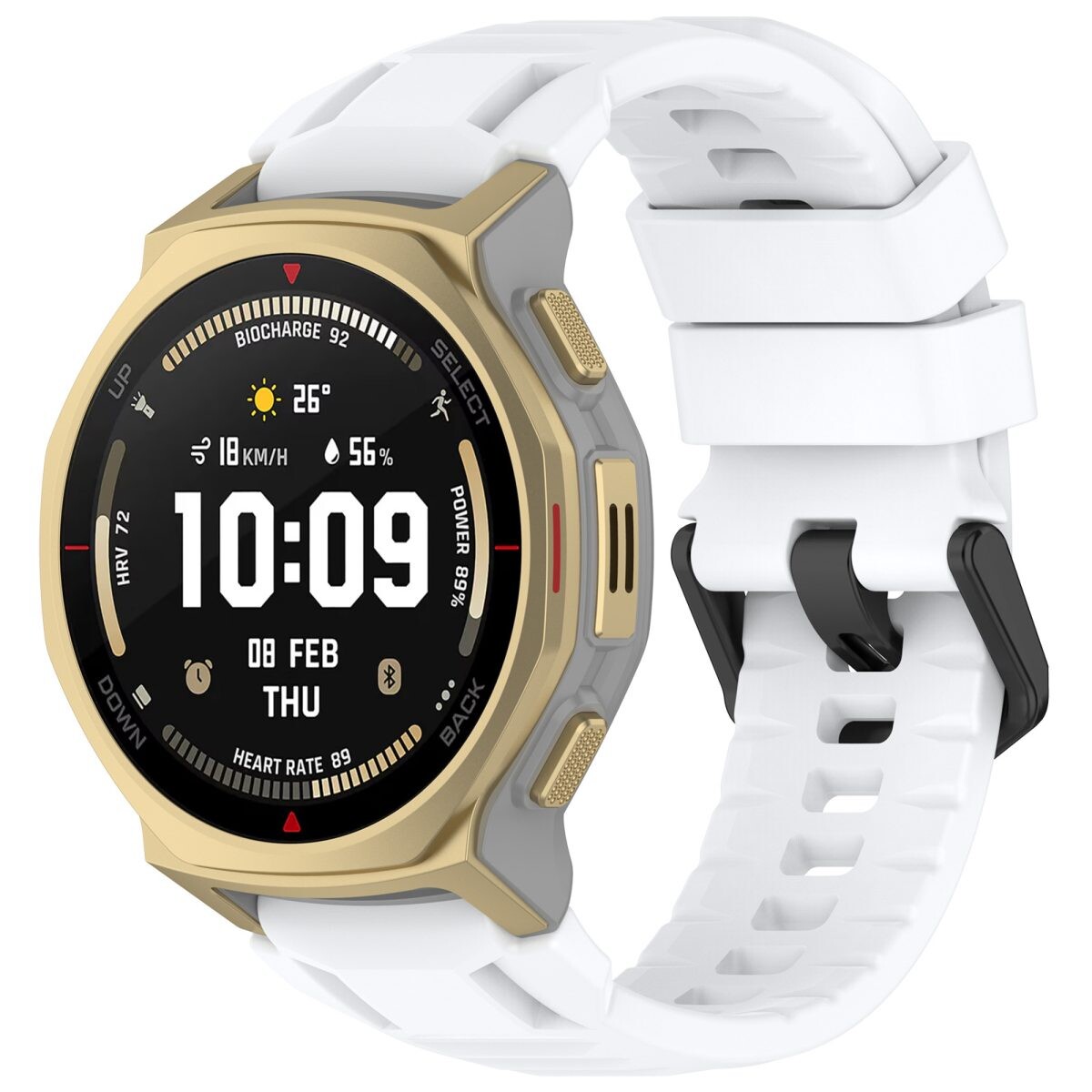 eses Silikónový remienok pre Xiaomi Amazfit T-Rex 3 Pro 44mm - Biely