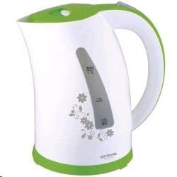 Orava VK-3417 G rýchlovarná kanvica, 2000 W, 1.7 l, automatické vypnutie, biela / zelená