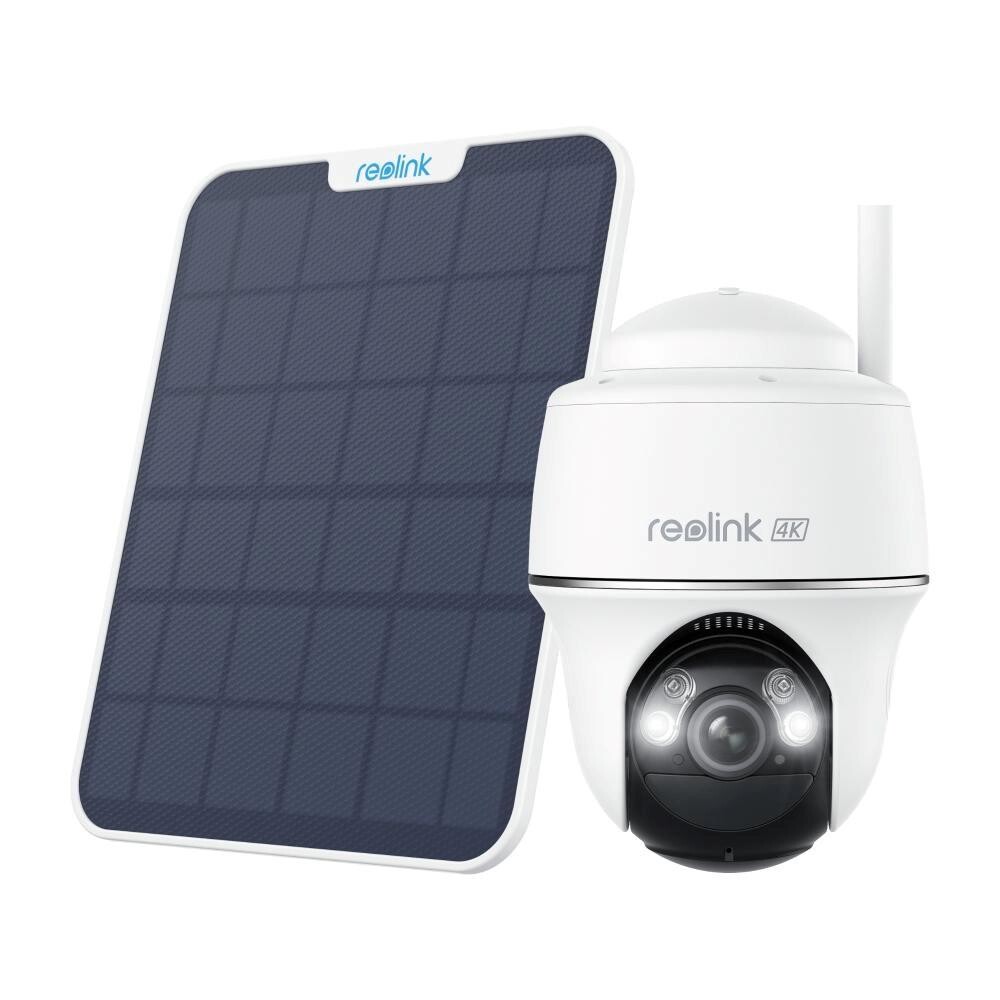 REOLINK bezpečnostná kamera Argus B440, 2.4 GHz, USB-C, Solárny panel, 64GB, biela