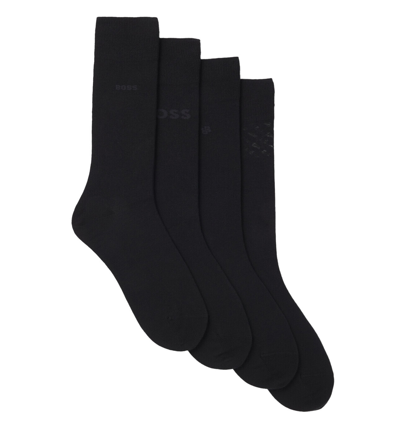 BOSS - ponožky 4PACK exclusive BOSS black v darčekovom balení