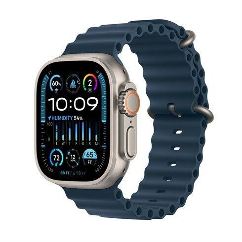 Apple Watch Ultra 2 GPS + Cellular, 49mm Titanium Case with Blue Ocean Band 3M577ZA