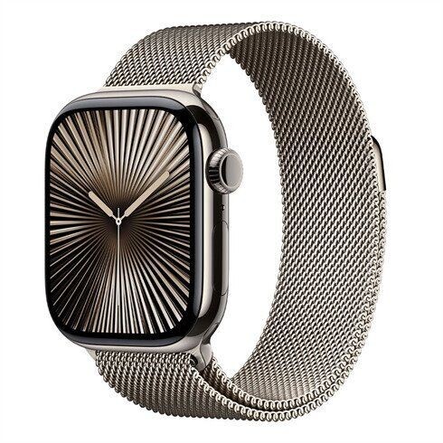 Apple Watch Series 10 GPS + Cellular 46mm Natural Titanium Case with Natural Milanese Loop - SM *Vystavený* 3N652ZA