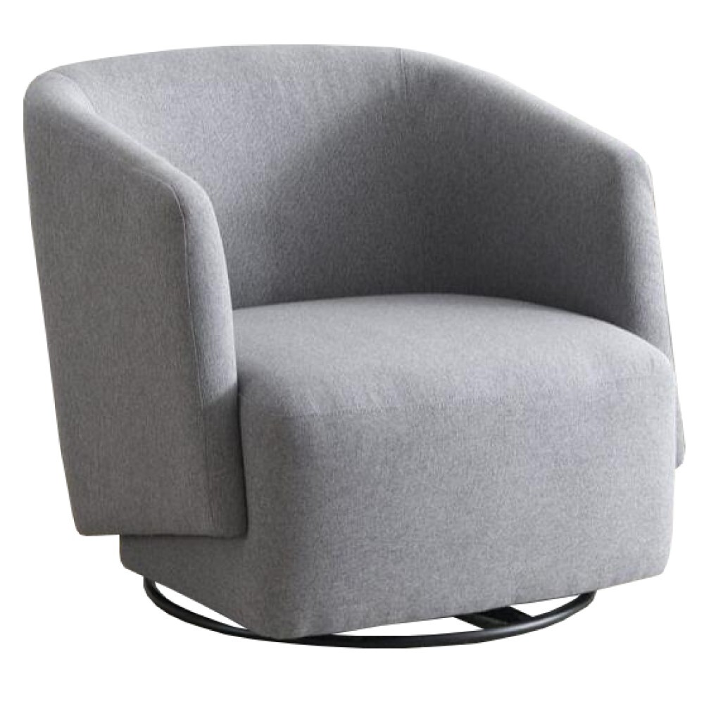 KONDELA Rodon dizajnové otočné kreslo sivá