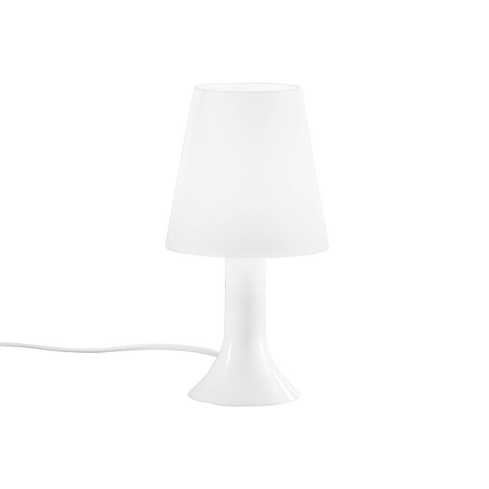 Stolová lampa BINGO Lumetto, biela, výška 24,5 cm, plast