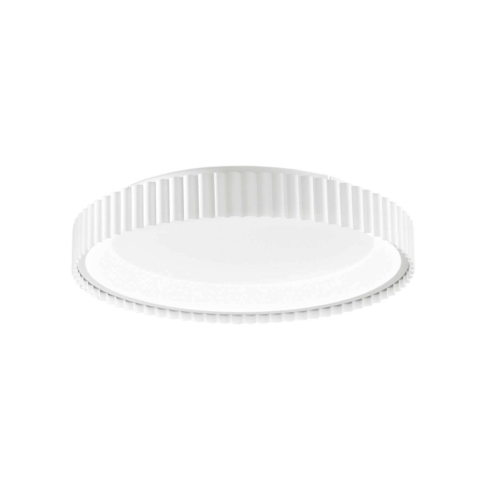stropné LED svetlo Niike, biele, Ø 40 cm, kov, CCT