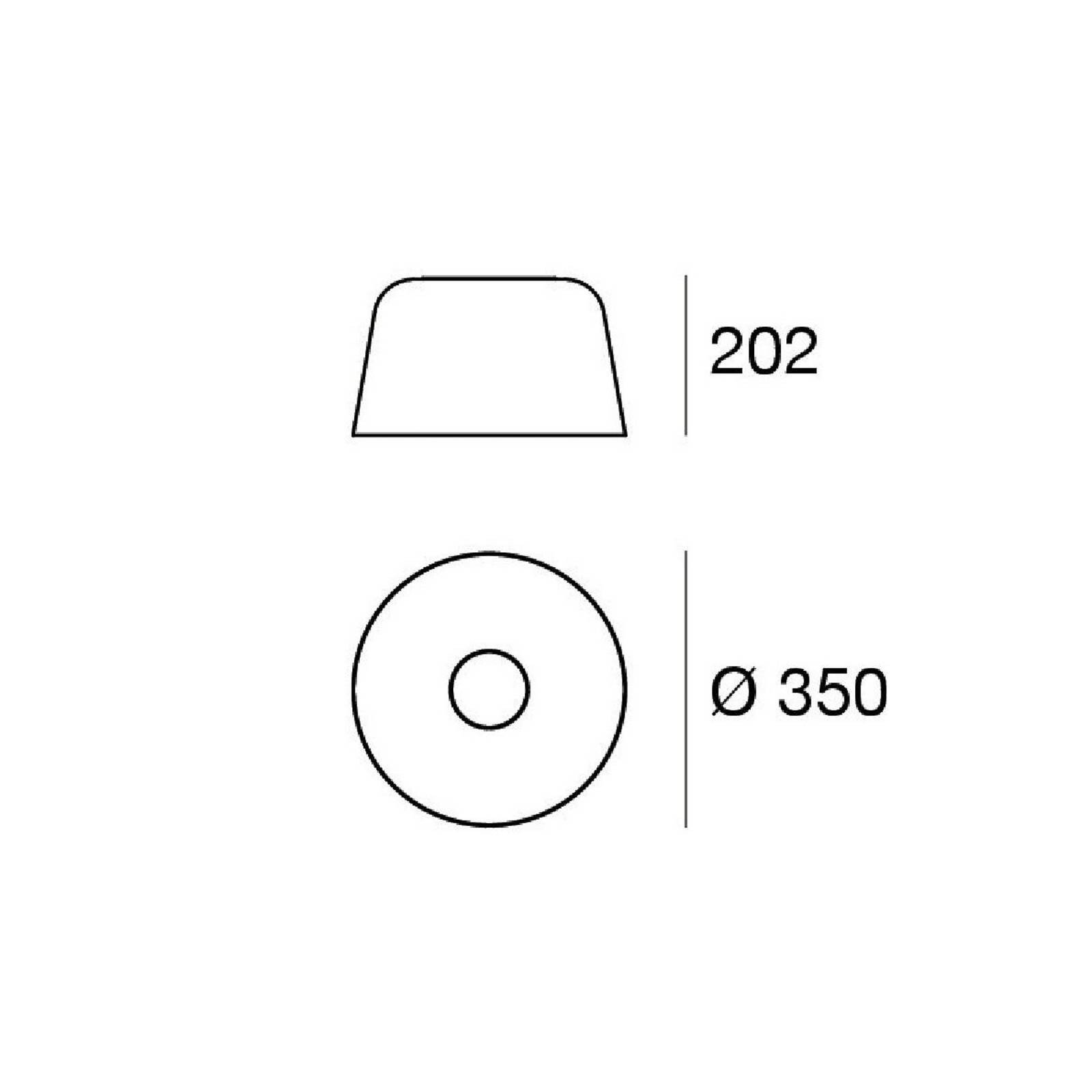 stropné LED svetlo Delfi_S, čierne, Ø 35 cm, kov