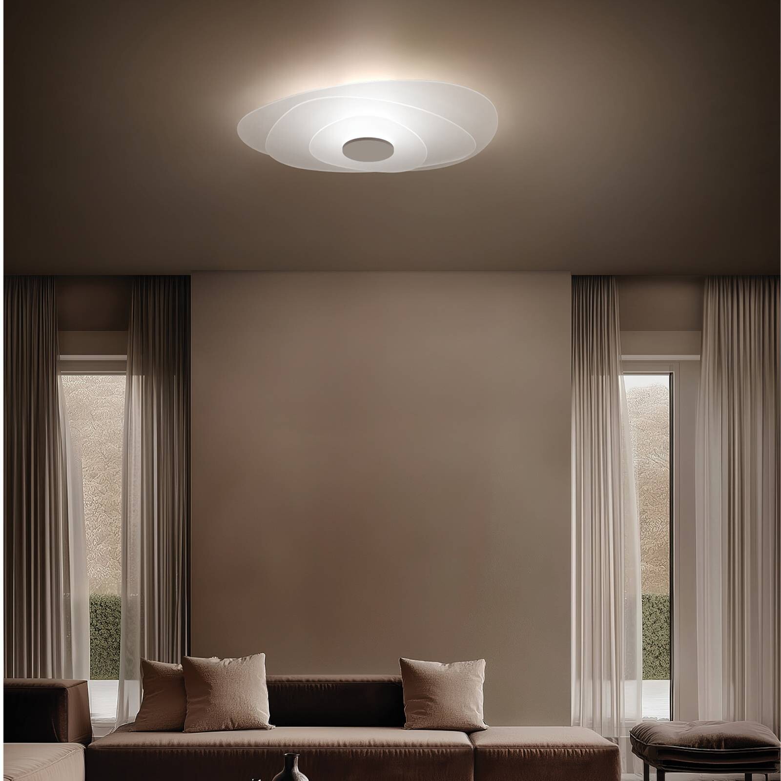 stropné LED svetlo Joint_S, biele, kov, 71 cm