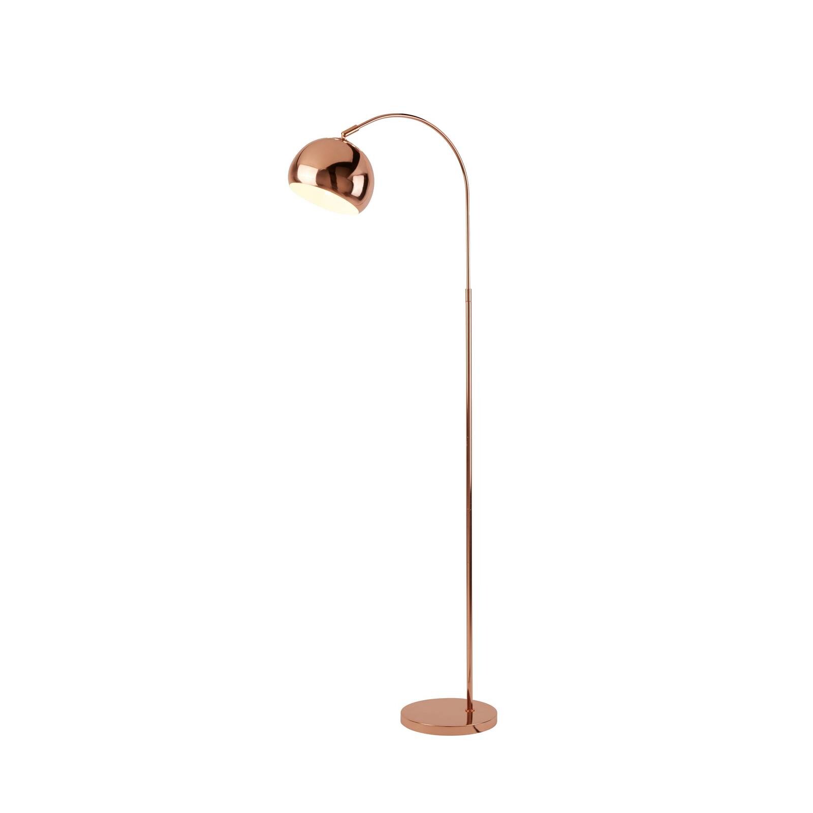 Stojacia lampa Lukai, meď, kov, 140 cm, E27