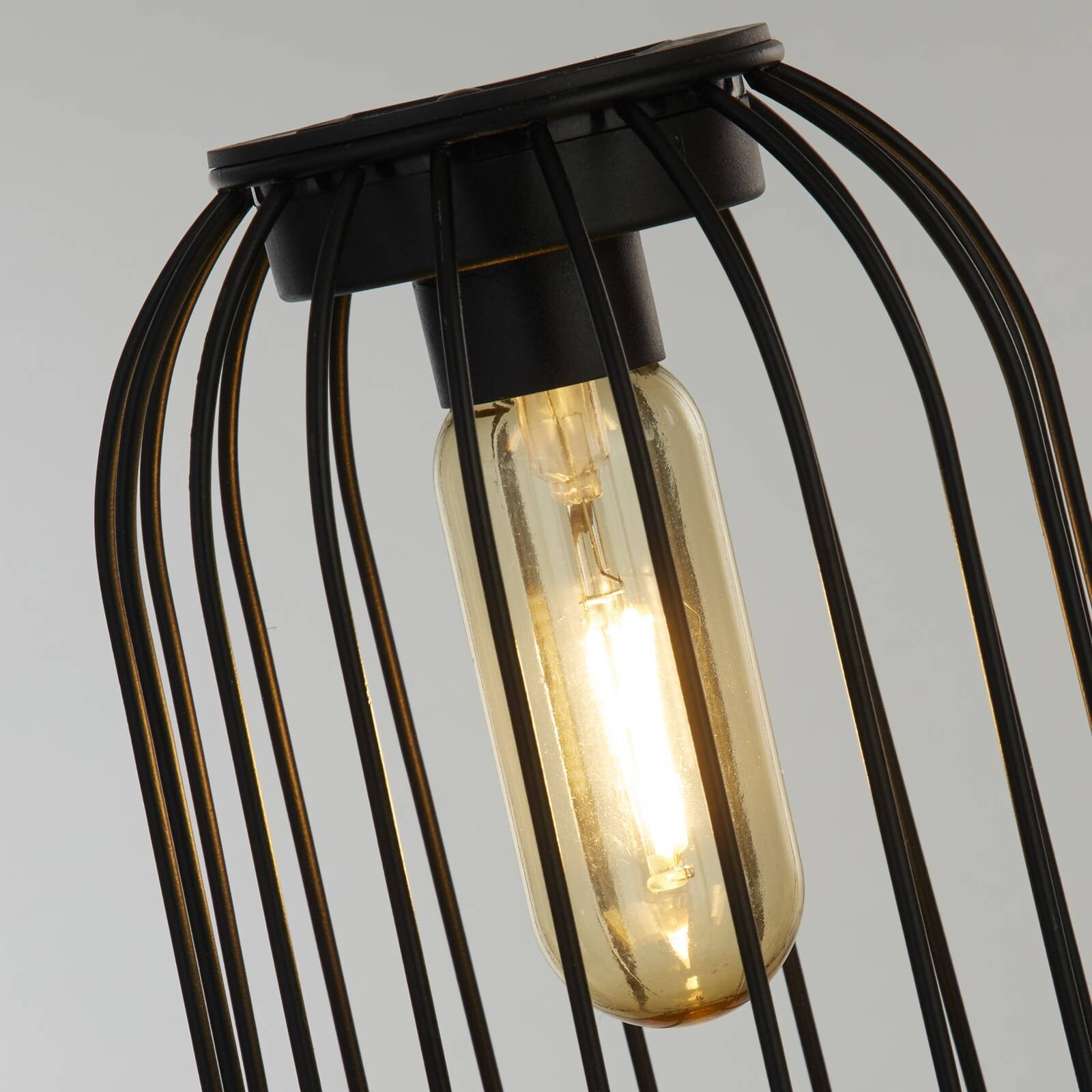 Solárne LED terasové svietidlo Tahoa, 35 cm, sivá, ratan, IP44