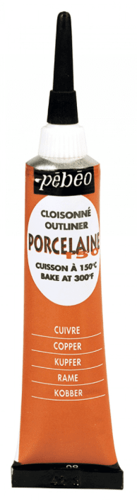 PÉBÉO PORCELAINE - Kontúry na porcelán (009 - copper, 20 ml)