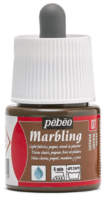PÉBÉO MARBLING - Farba na mramorovanie 007 - sienne, 45 ml