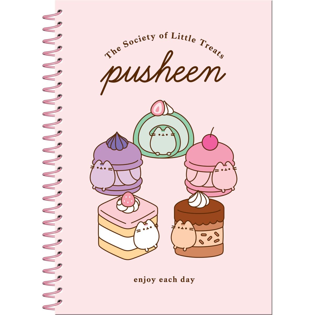 Pusheen set - krúžkový blok a samolepky DPL10