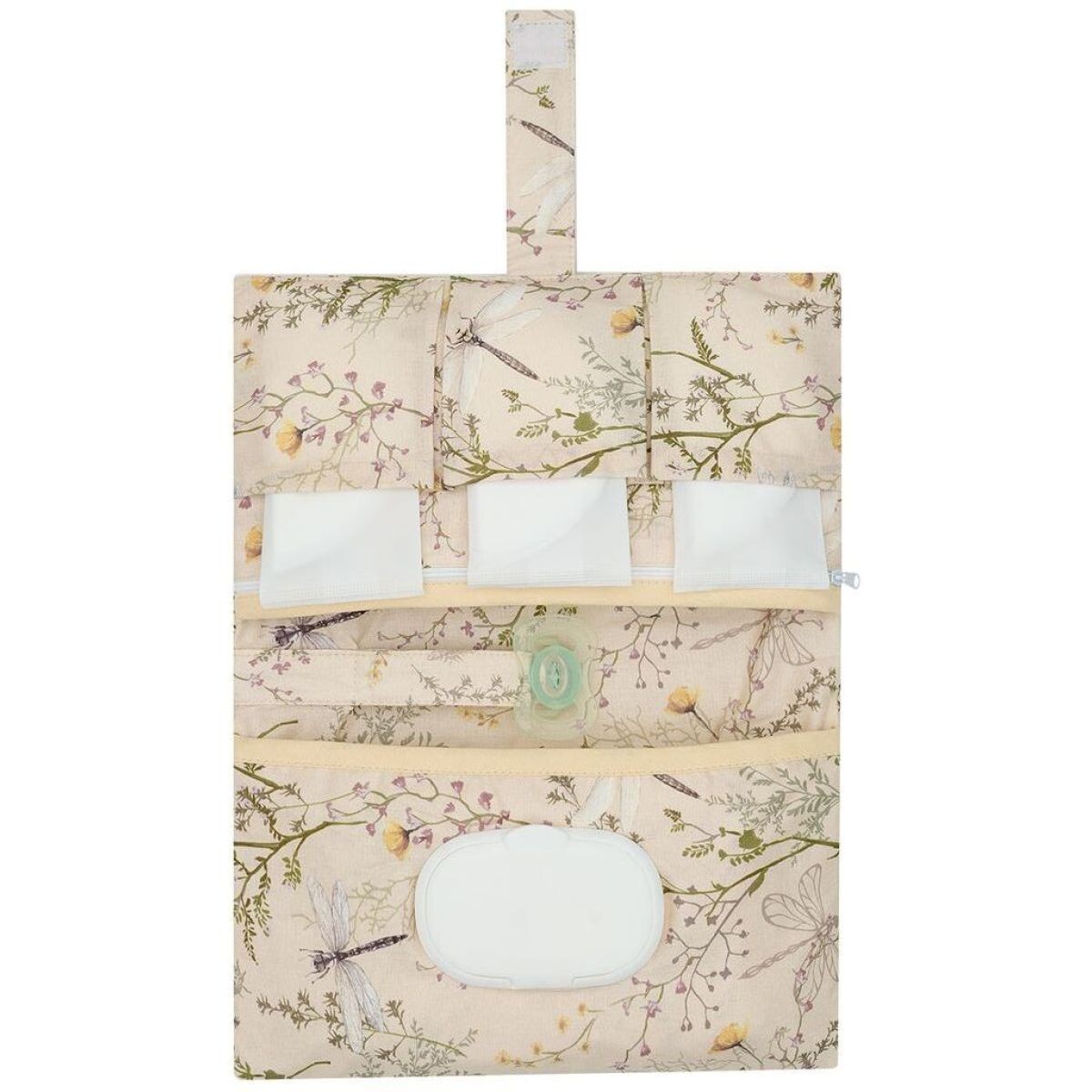 KikkaBoo Puzdro na plienky Secret Garden Beige