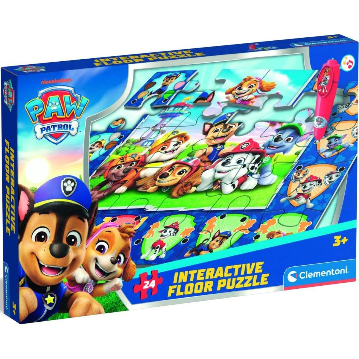Clementoni Podlahové puzzle s interaktívnym perom Tlapková Patrola