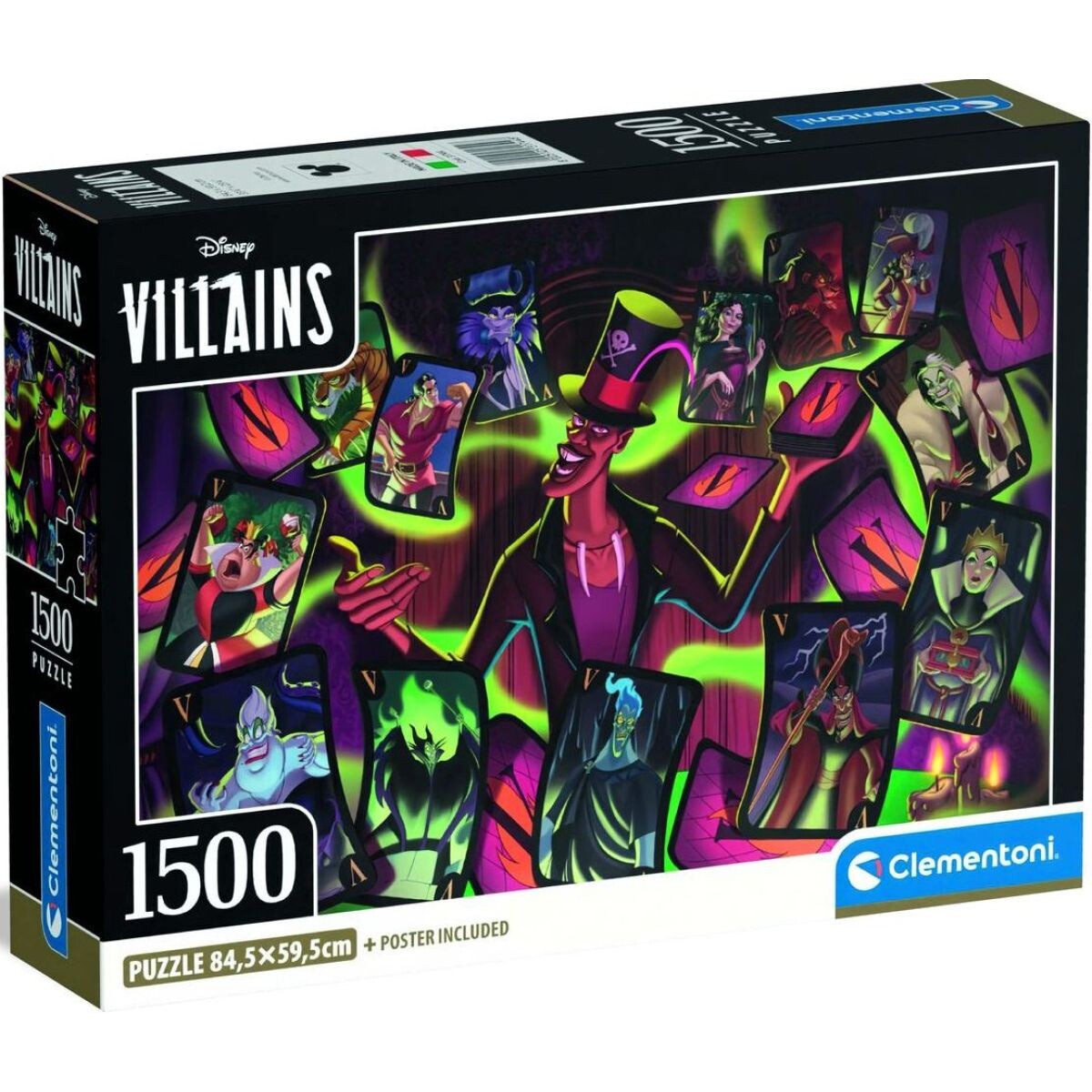 Clementoni puzzle 1500 Disney Záporáci