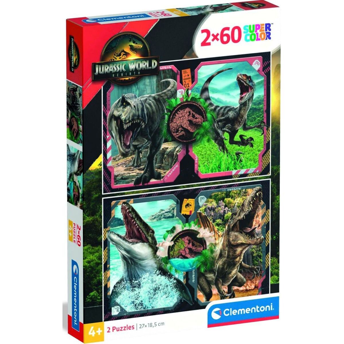 Clementoni puzzle 2X60 Jurský svet