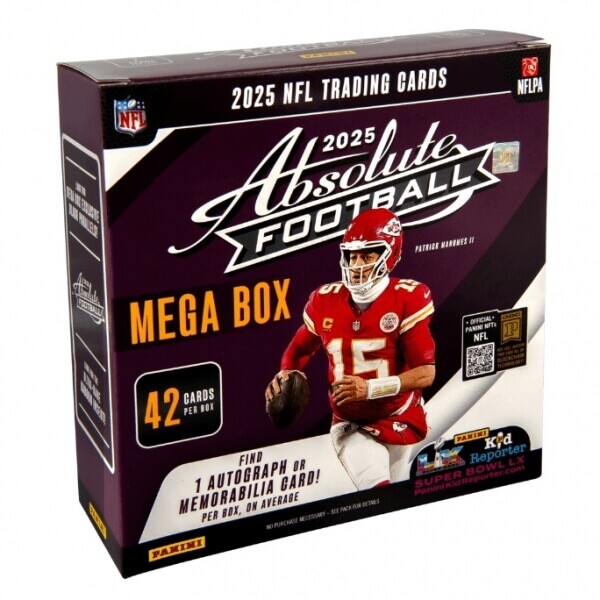 Panini 2025 Panini Absolute Football Mega Box - karty amerického futbalu NFL
