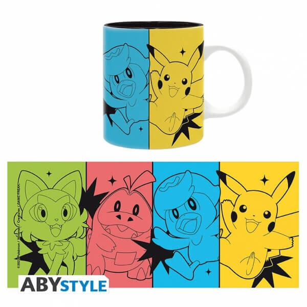 ABYstyle Hrnček Pokémon - Scarlet and Violet - Starters + Pikachu