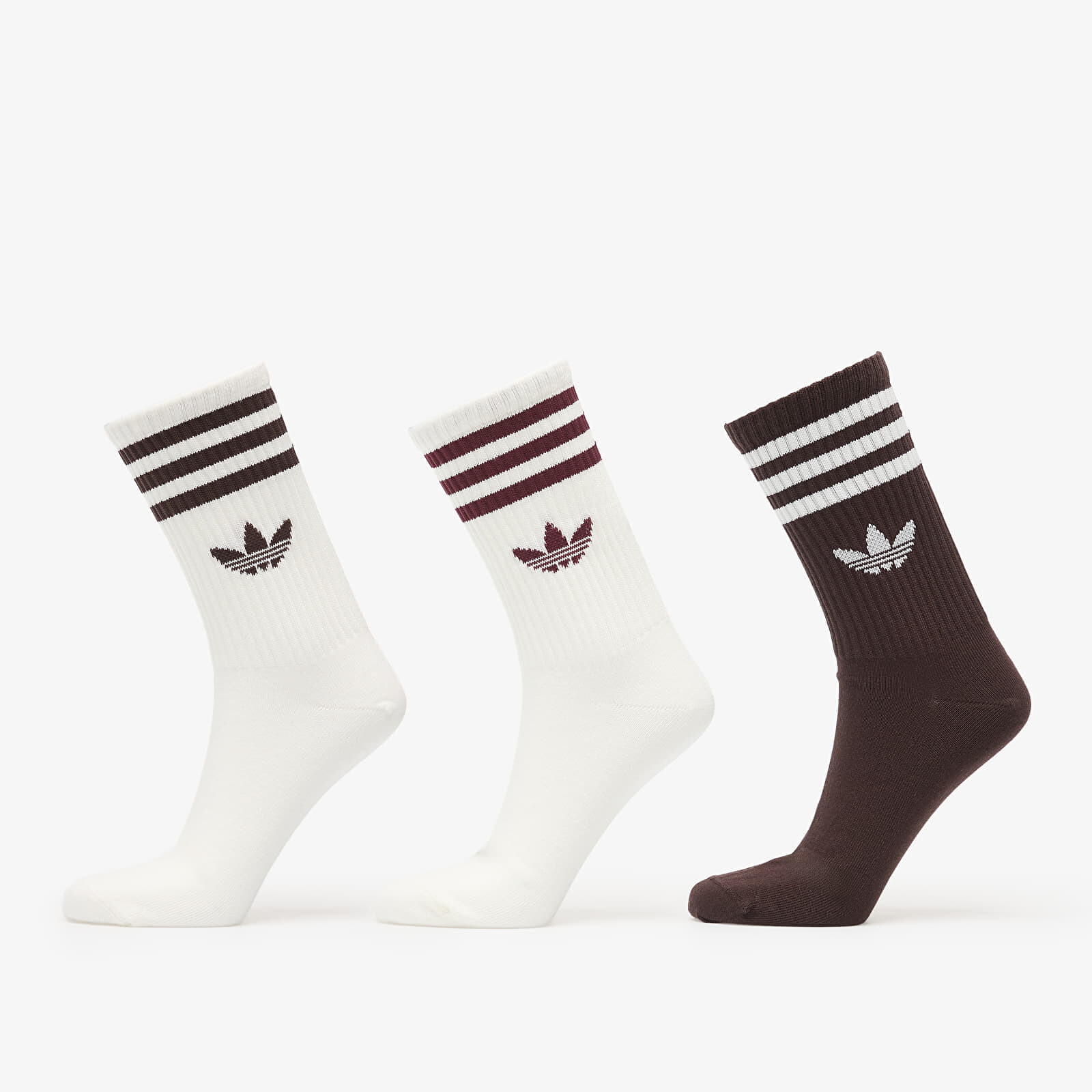 Ponožky adidas 3S Crew Sock 3P Off White/ Auco/ Off White XL