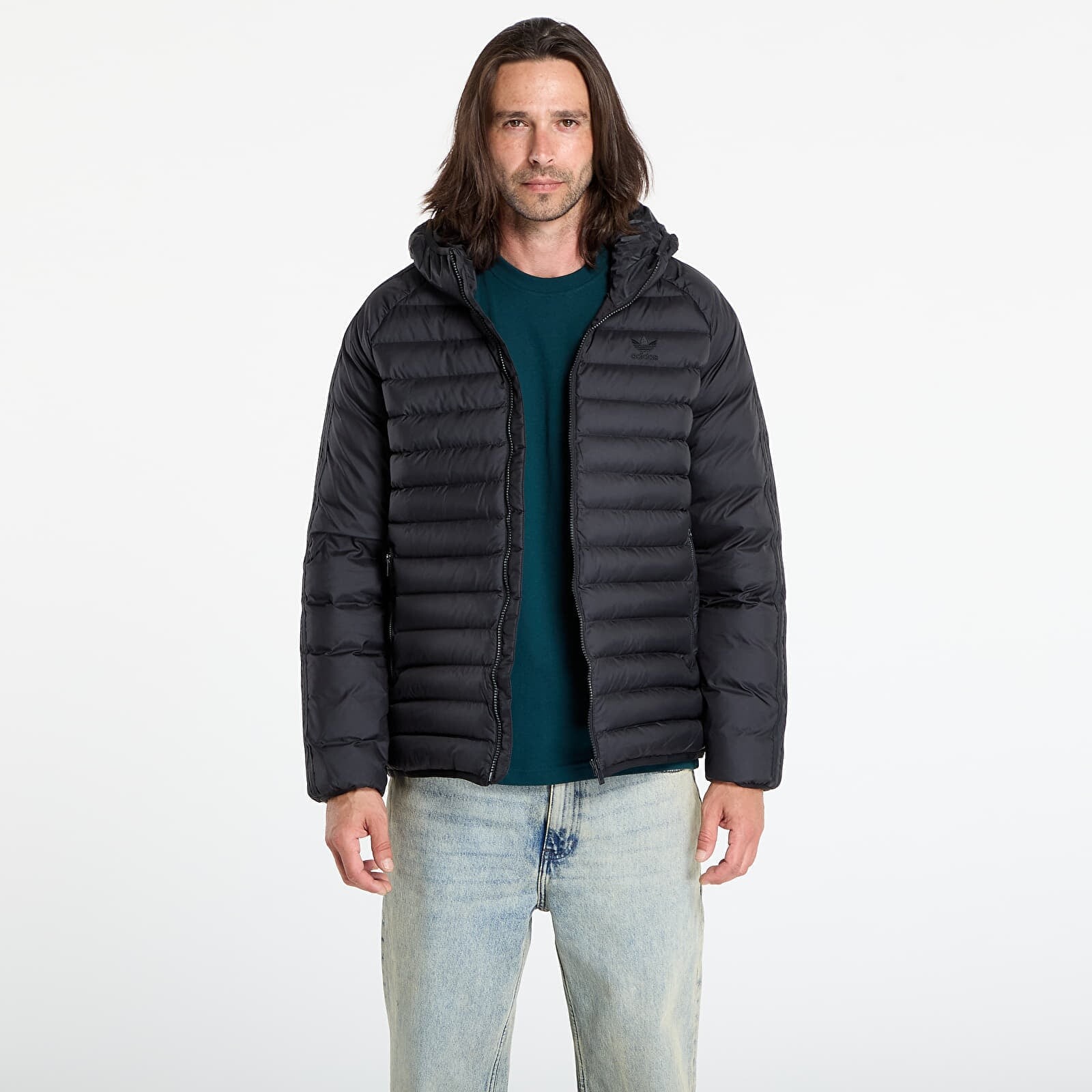 Bunda adidas Synthetic Hooded Jacket Black L