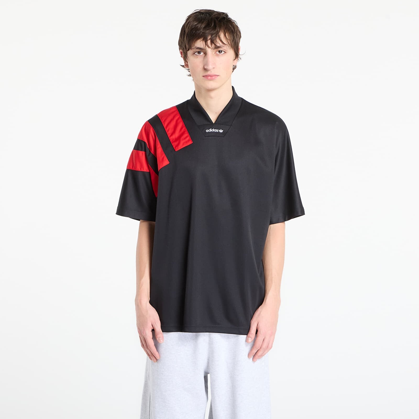 Dres adidas Ftbl Jrsy Black/ Better Scarlet S