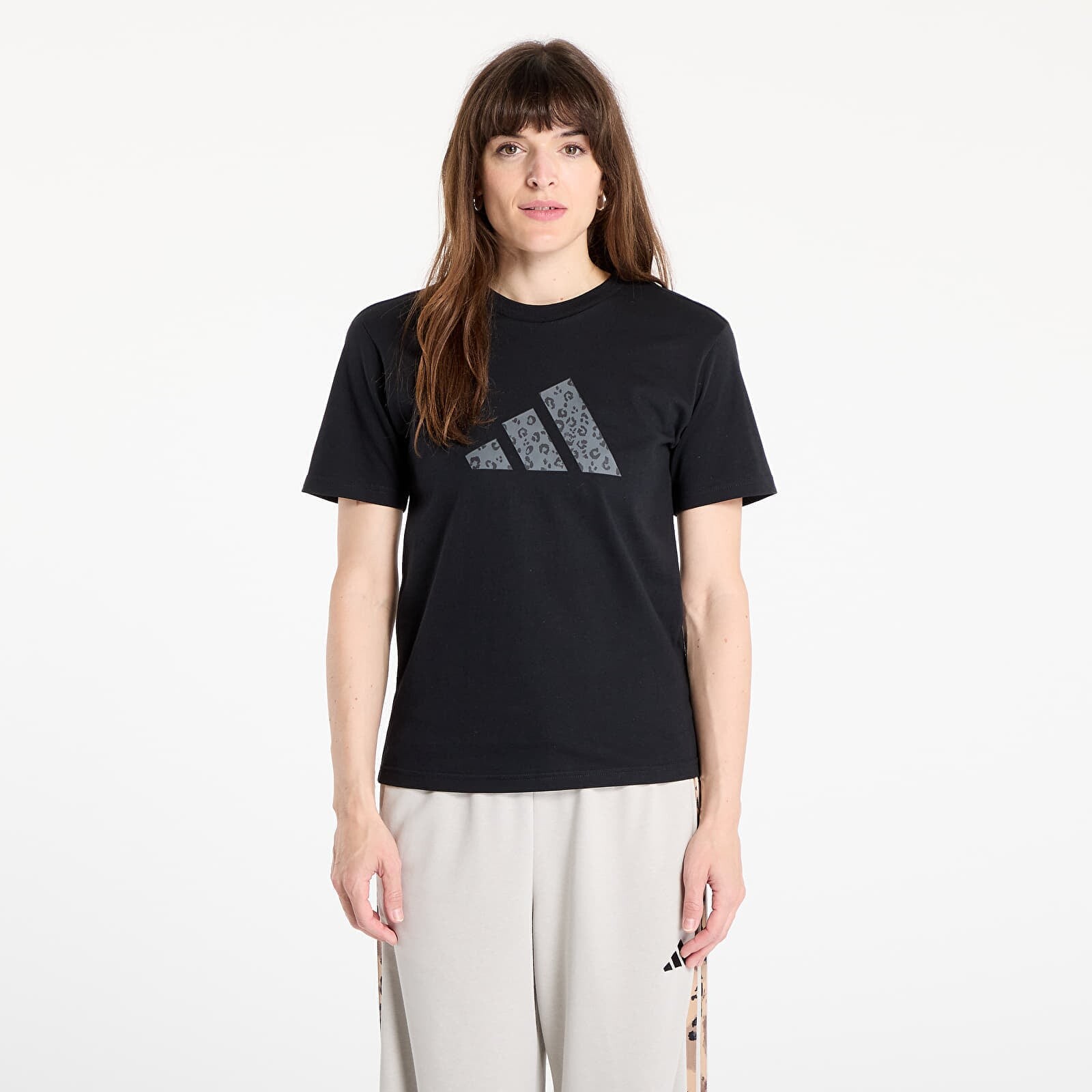 Tričko adidas W Animal Graphic T-shirt Black L