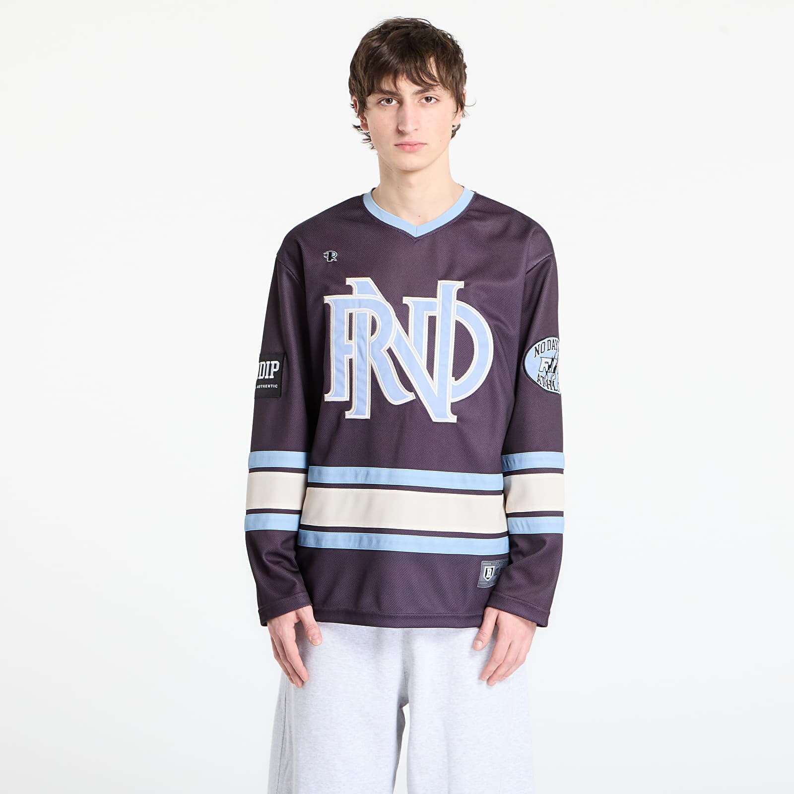 Dres RIPNDIP No Days Off Hockey Jersey Plum S