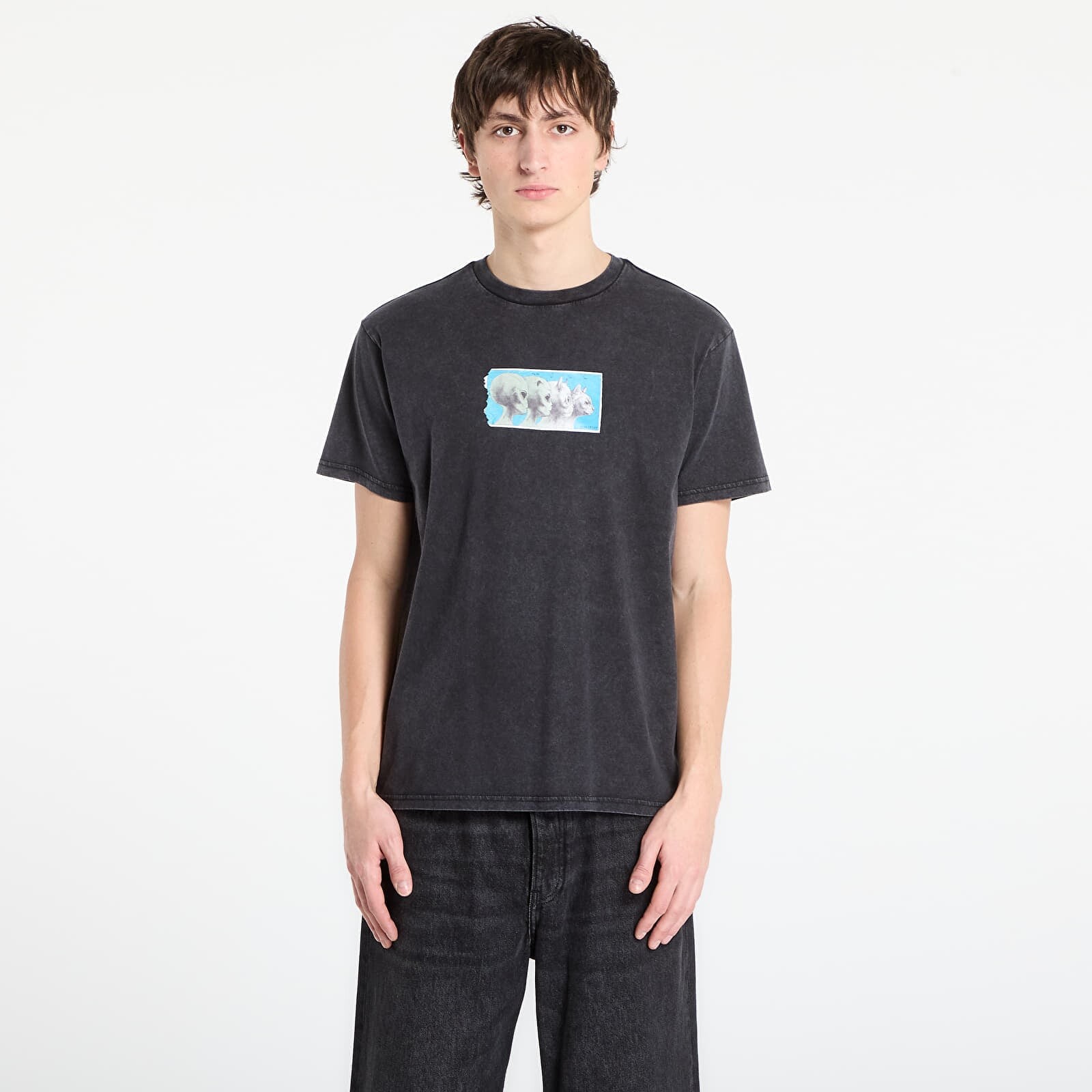 Tričko RIPNDIP Nerm Geo Tee Black Vintage Wash S
