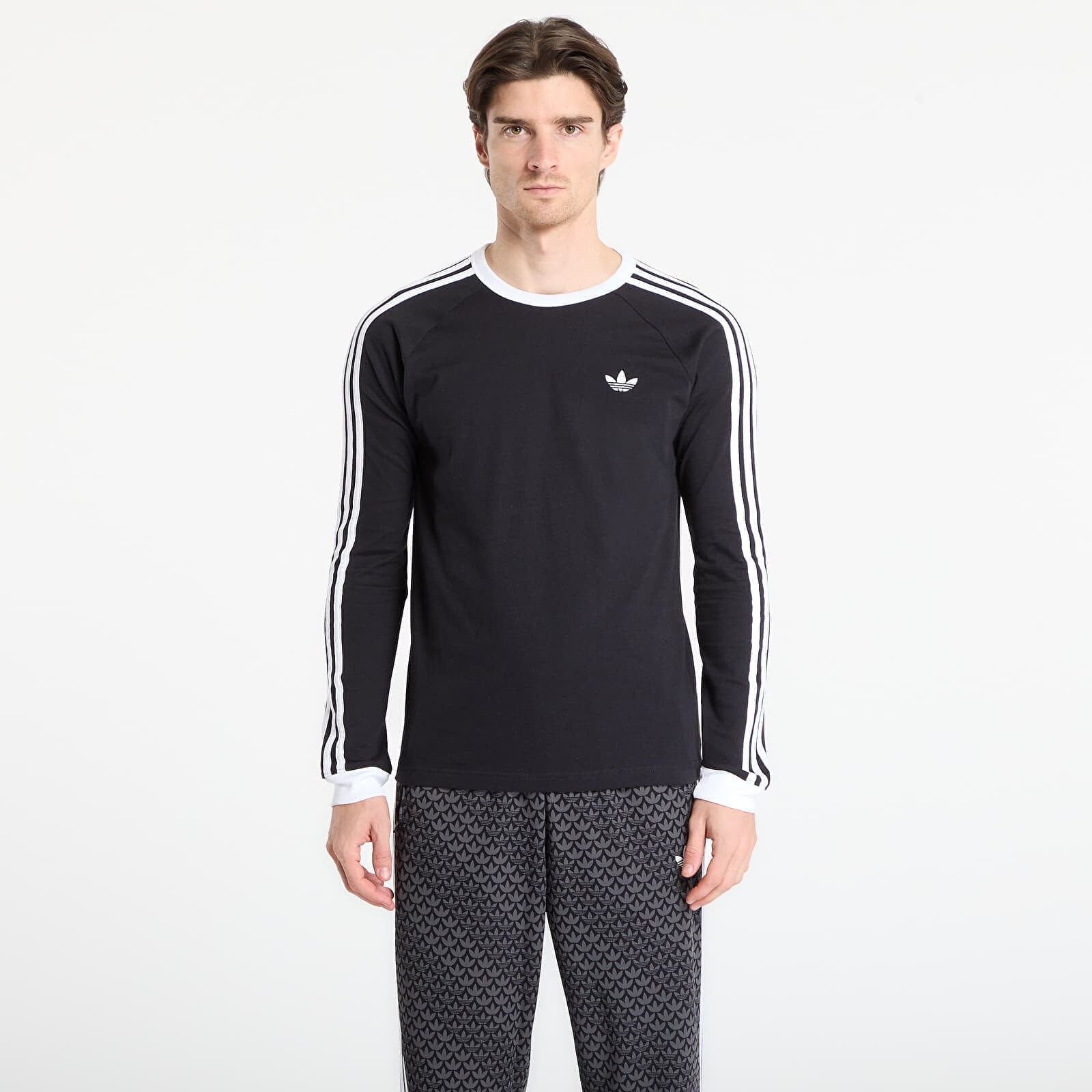 Tričko adidas 3S Ls Tee Black L