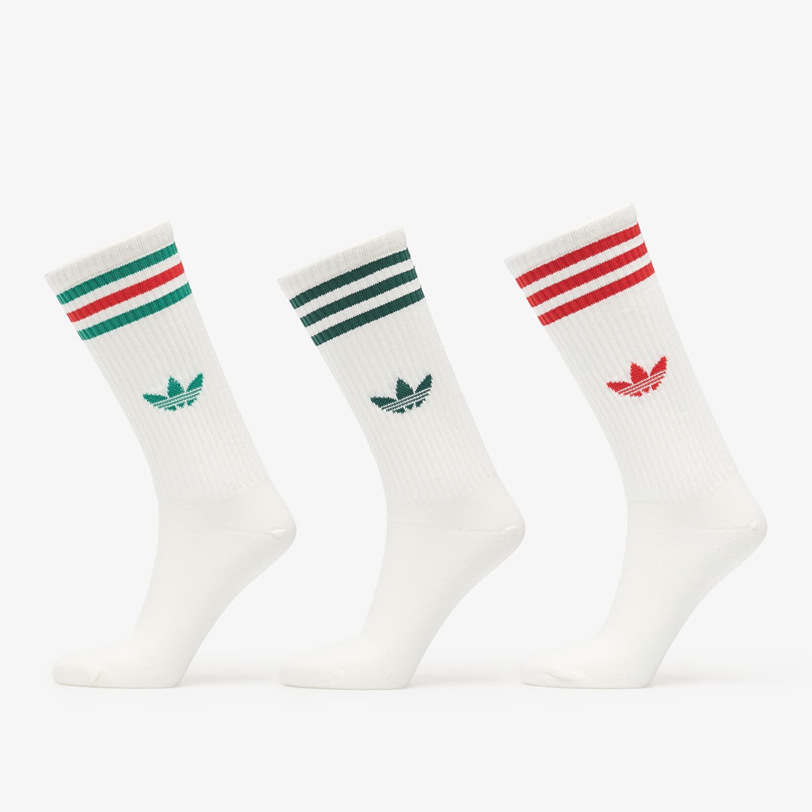 Ponožky adidas 3S High Crew Sock 3P Off White/ Off White/ Off White XL