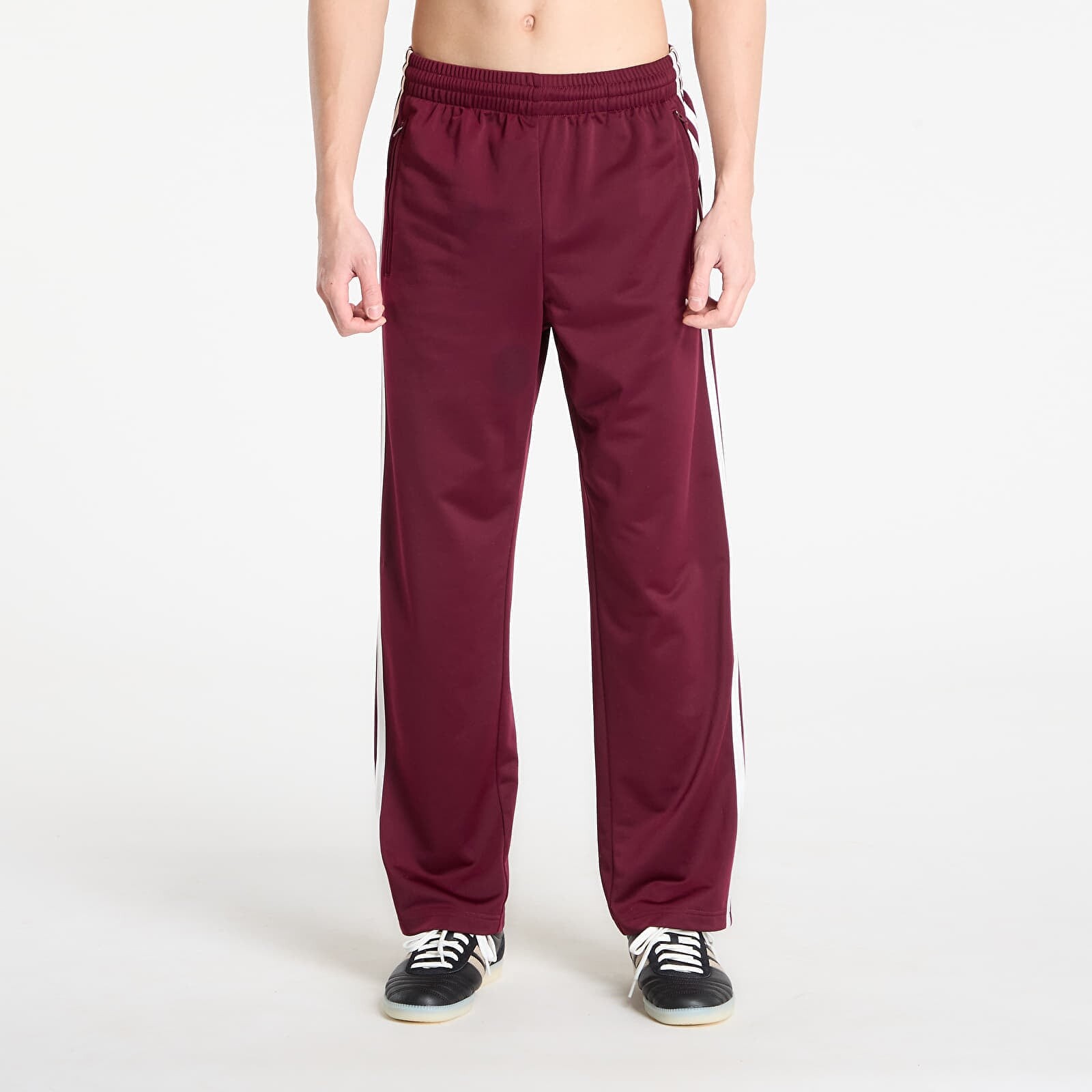 Kalhoty adidas Firebird Track Pants Maroon/ Off White M