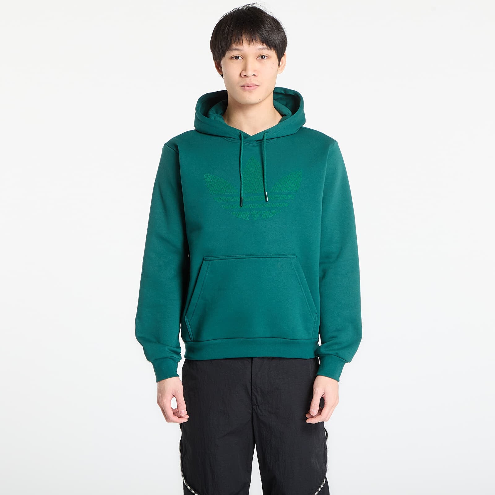 Mikina adidas Monogram Hoodie Collegiate Green S
