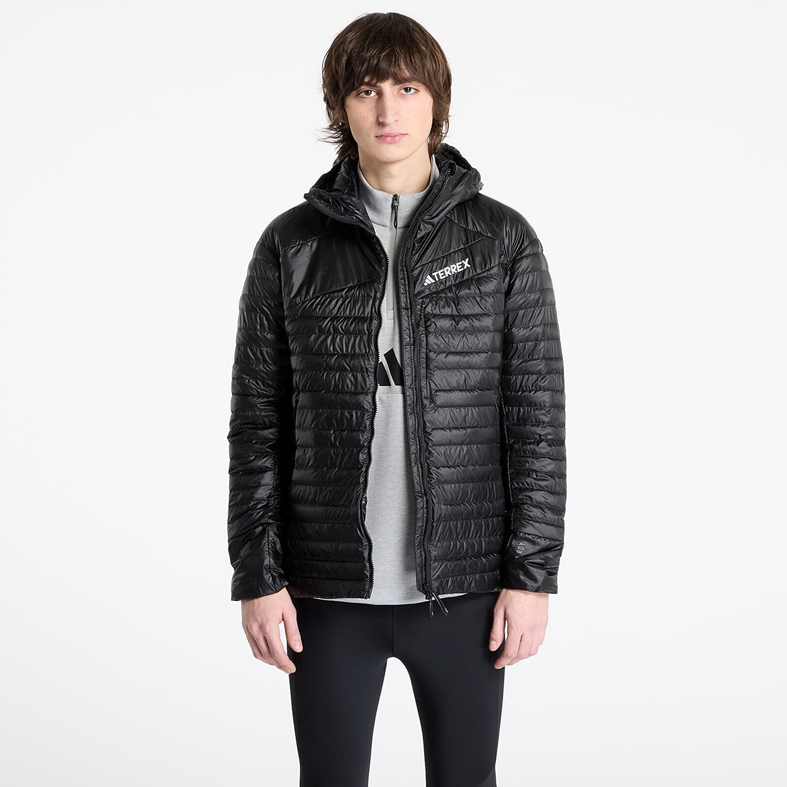 Bunda adidas Terrex Techrock Down Hooded Jacket Black XXL