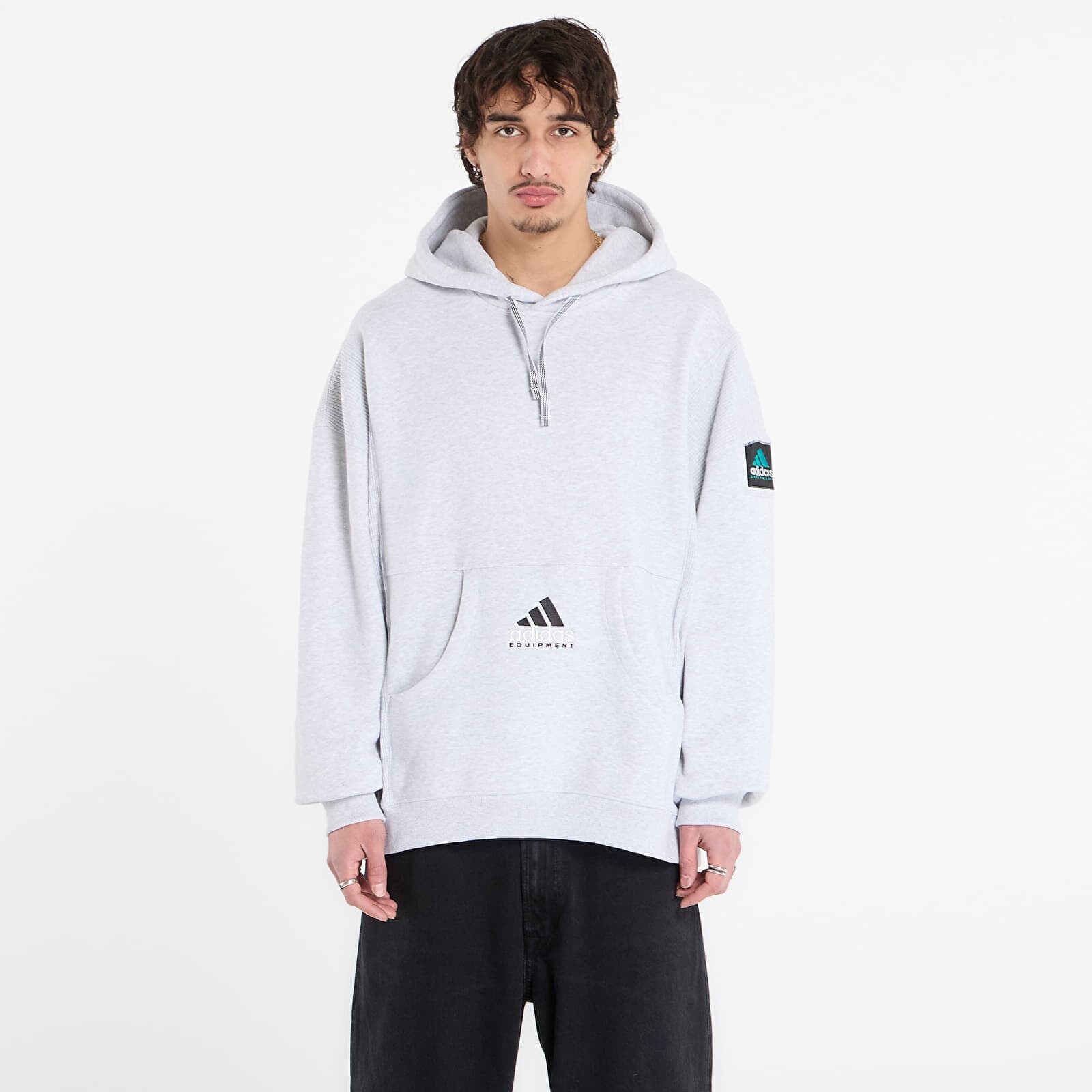Mikina adidas Equipment Hoodie Light Grey Heather S