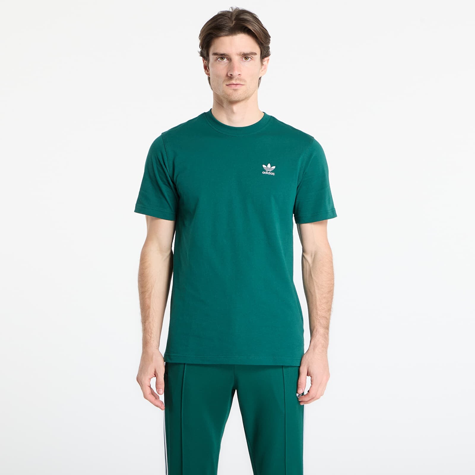 Tričko adidas Trefoil Ess Tee Collegiate Green L