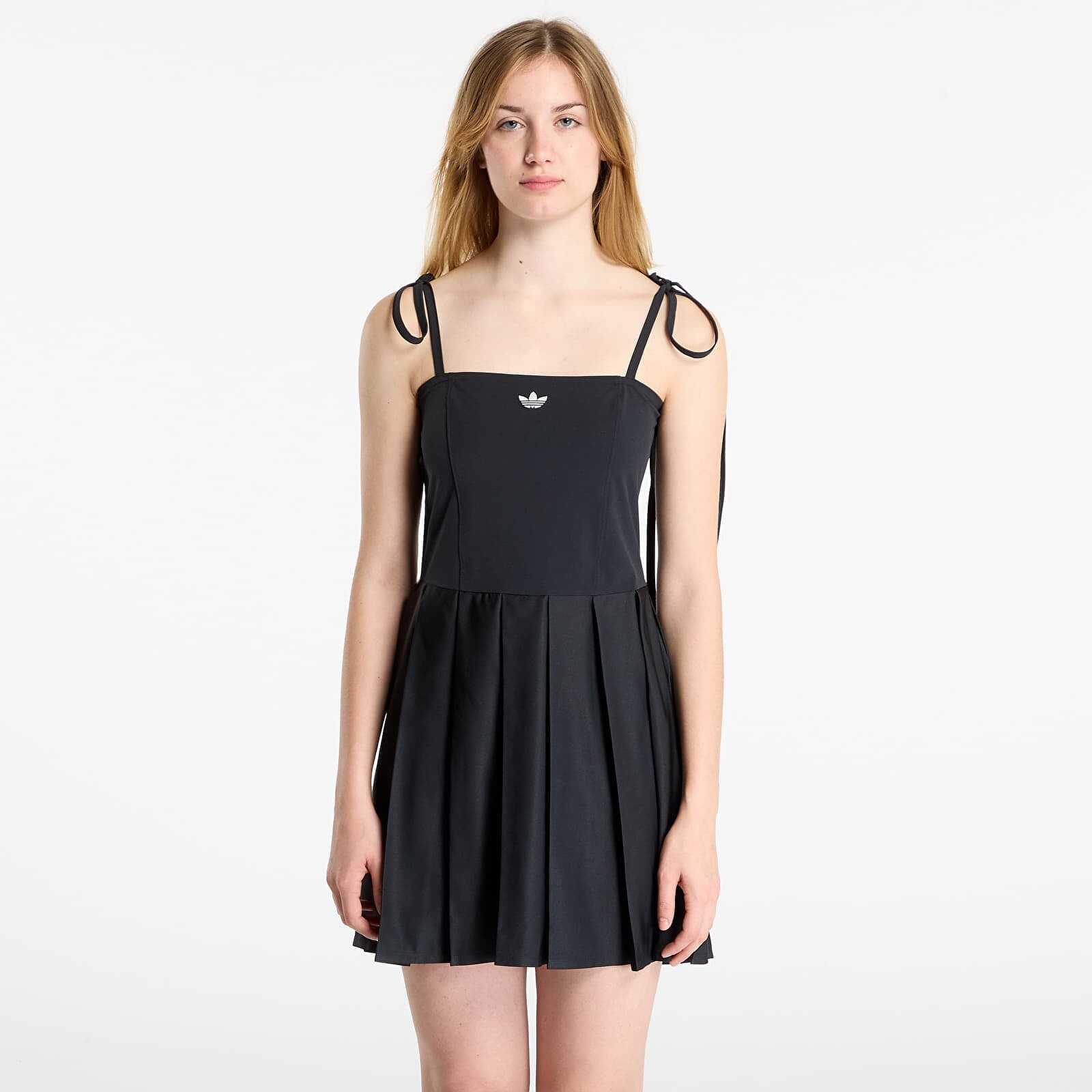 Oblečenie adidas Ribbon Pleated Mini Dress Black 6