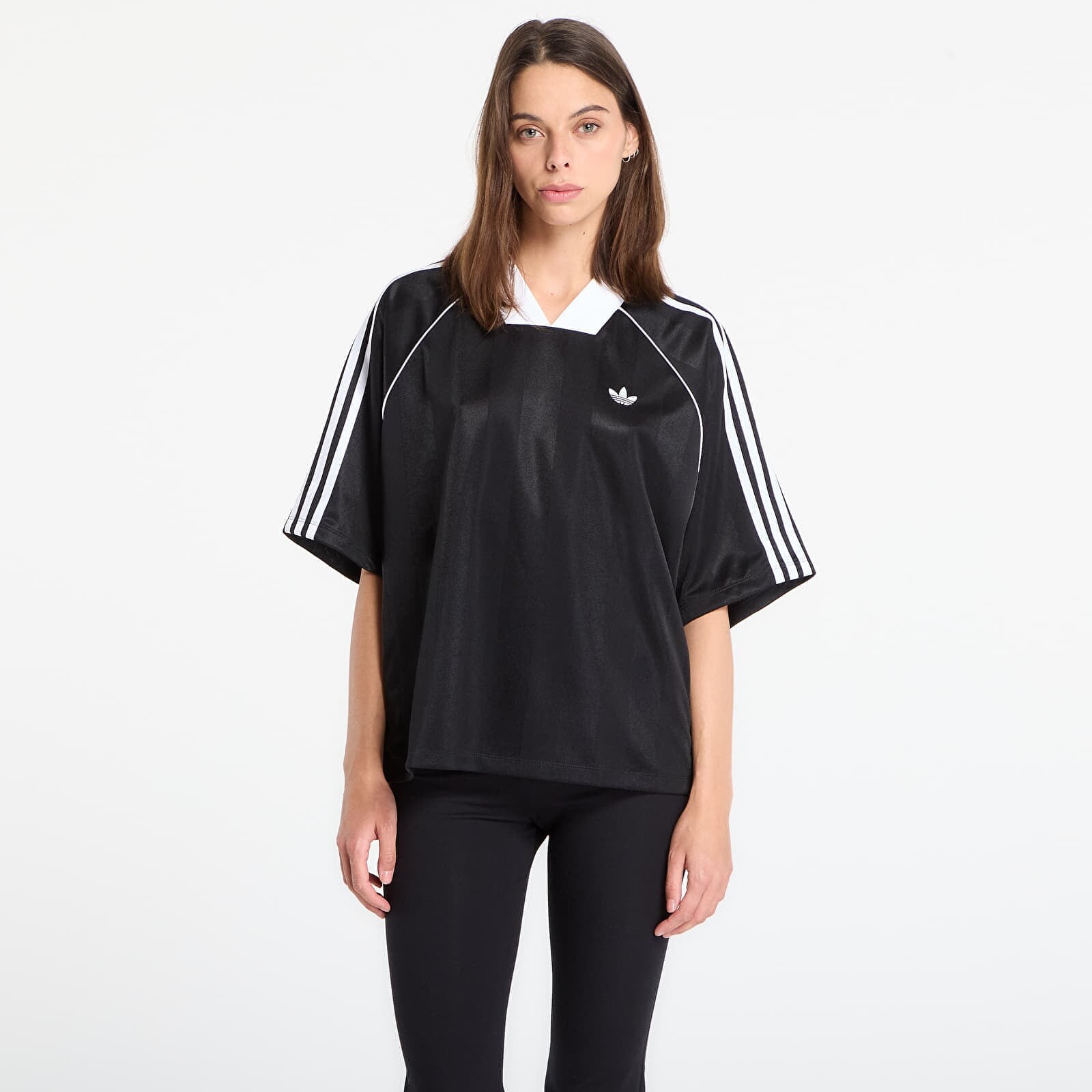 Tričko adidas 3S Jaquard Tee Black S