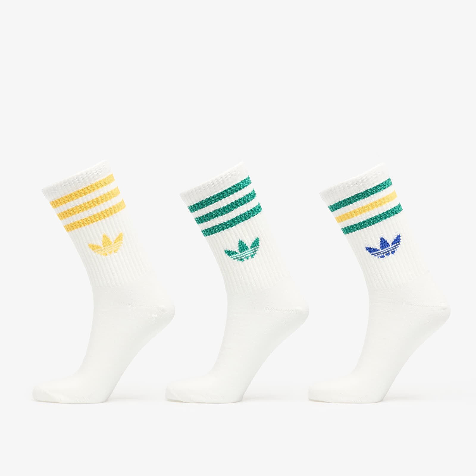 Ponožky adidas 3S Crew Socks 3-Pack Off White/ Off White/ Off White S