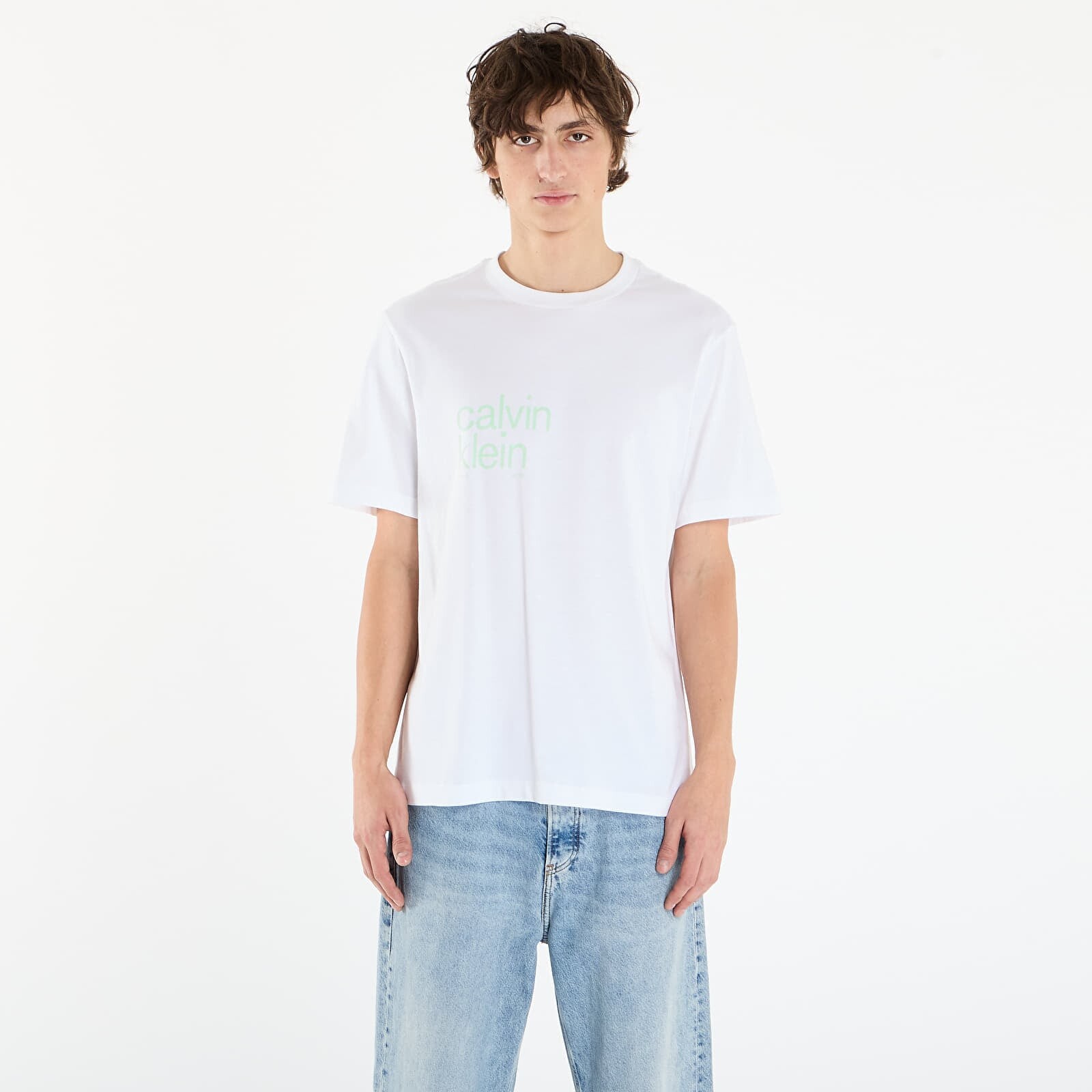 Tričko Calvin Klein Jeans Ss 20S Io Ck Graphic Tee White XL