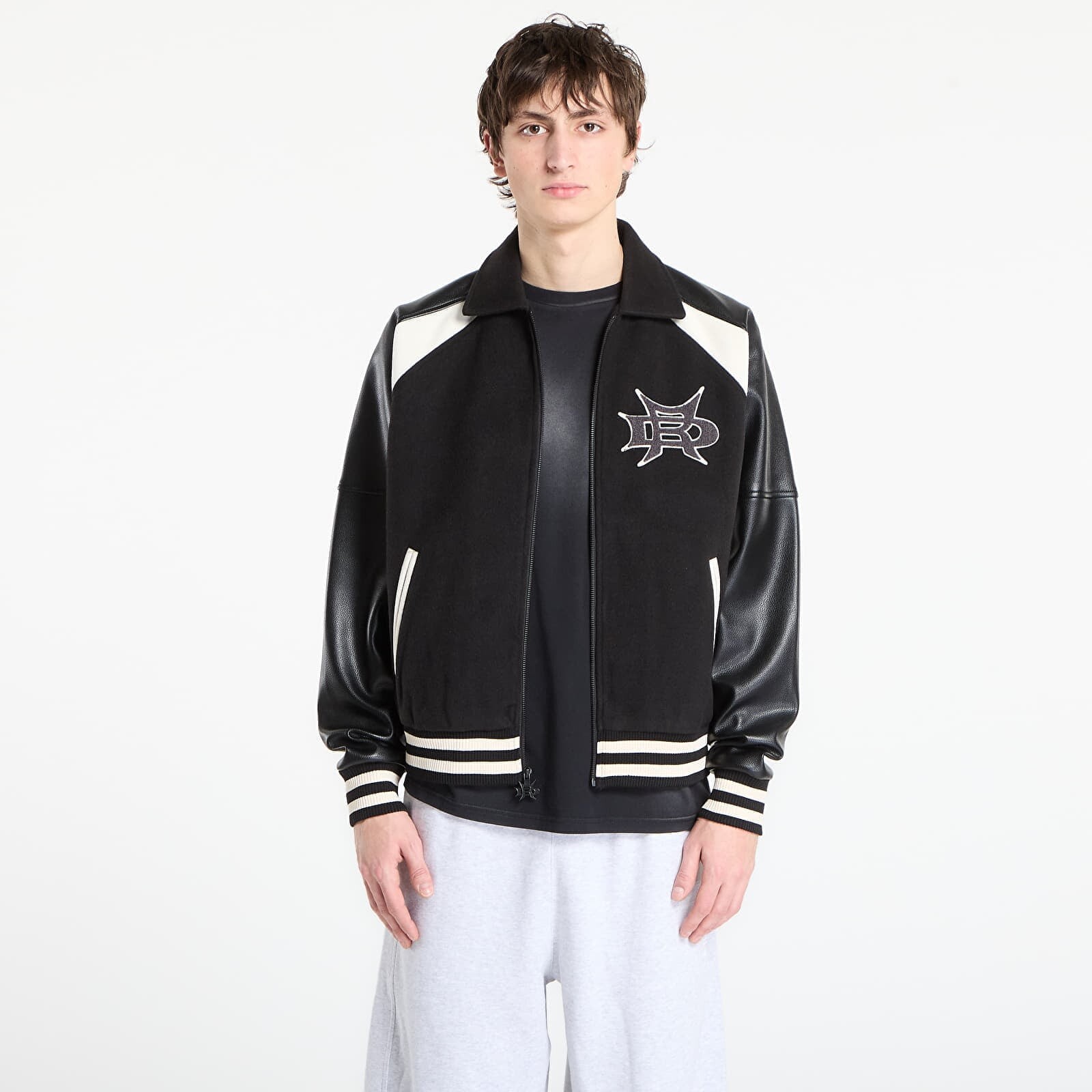 Bunda RIPNDIP Luther Leather Jacket Olive L