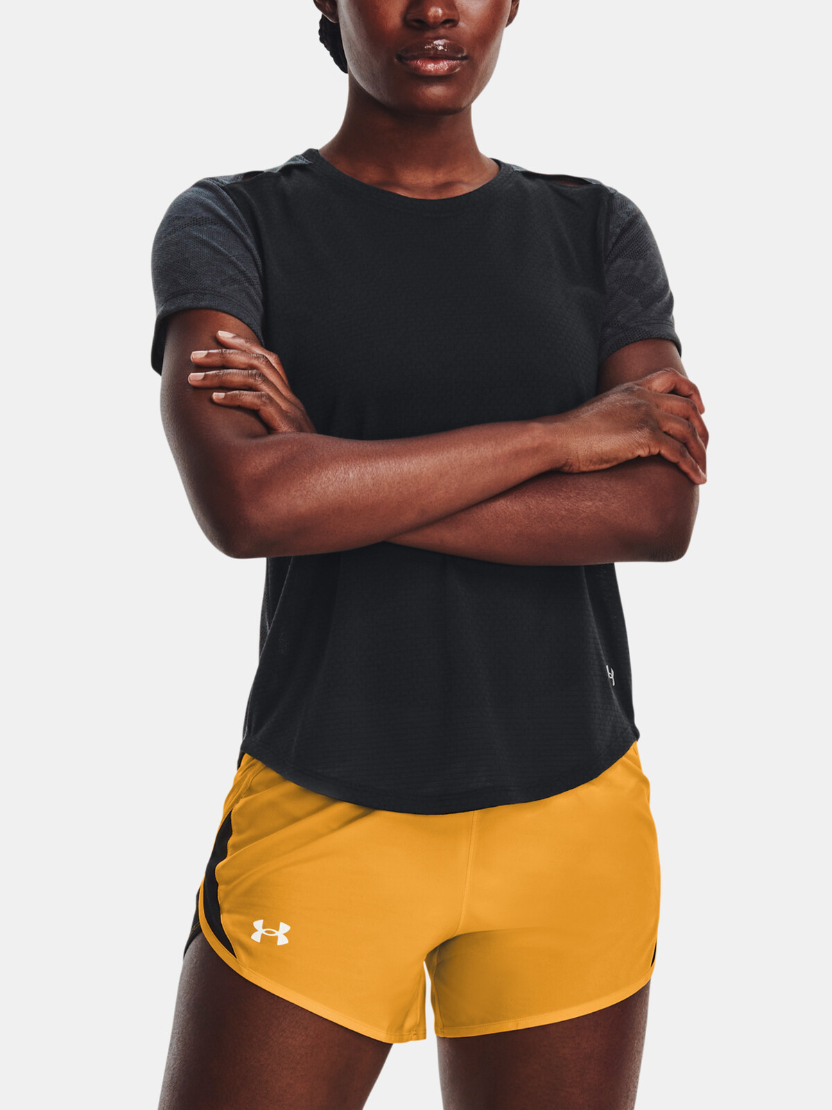 Čierne dámske tričko Under Armour UA Streaker SnowCloud SS