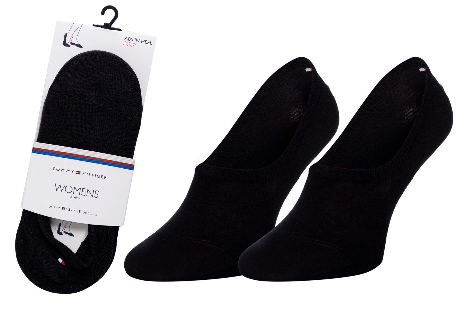 Tommy Hilfiger Ponožky - TH WOMEN FOOTIE 2P čierne