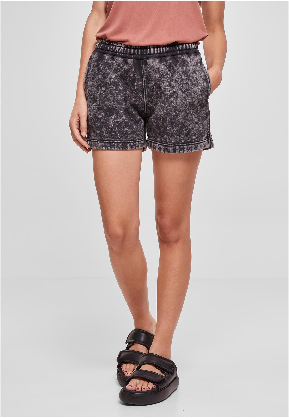 Women's towel shorts black