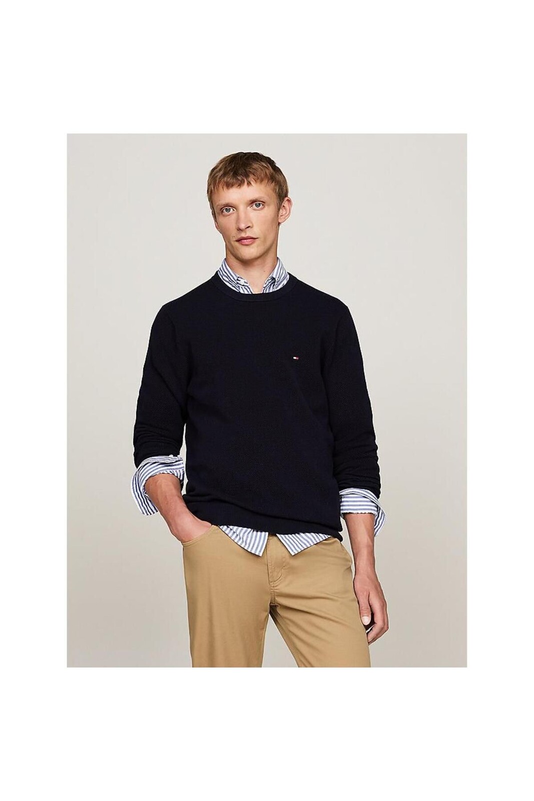 Tommy Hilfiger pánsky modrý sveter