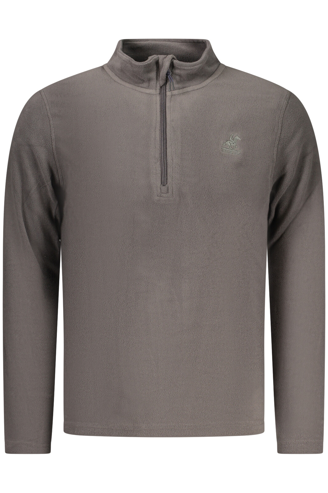 Pánska sivá fleecová mikina na zips