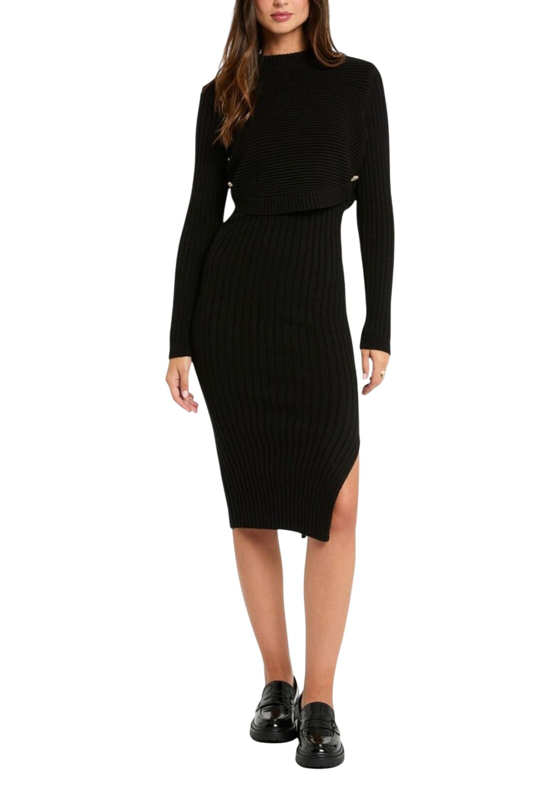 Čierne mikinové šaty Morgan De Toi